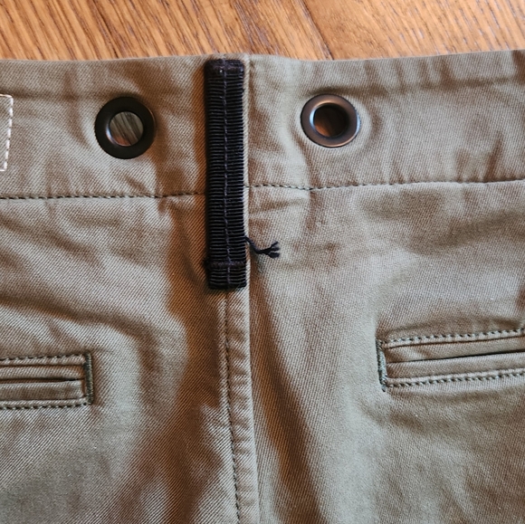 Rag & bone army green classic chino size 25 fringe bottom - Picture 7 of 9